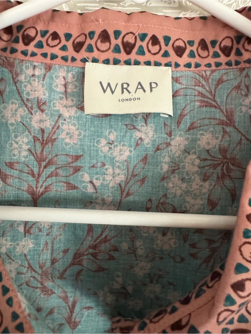 Wrap London New (without tags) 100% Cotton Floral Maxi Dress Sz XL - Picture 6 of 8
